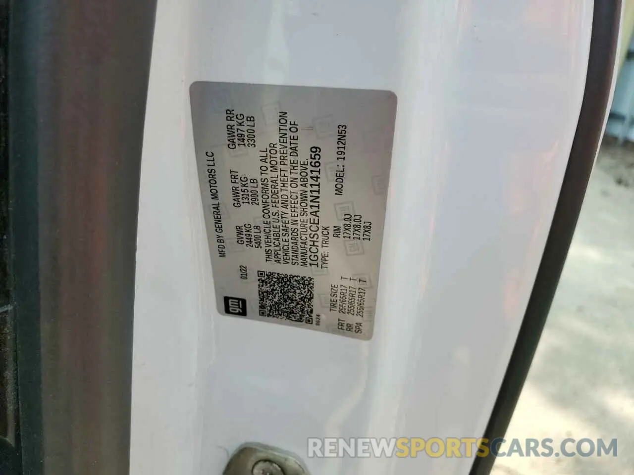 12 Photograph of a damaged car 1GCHSCEA1N1141659 CHEVROLET COLORADO 2022