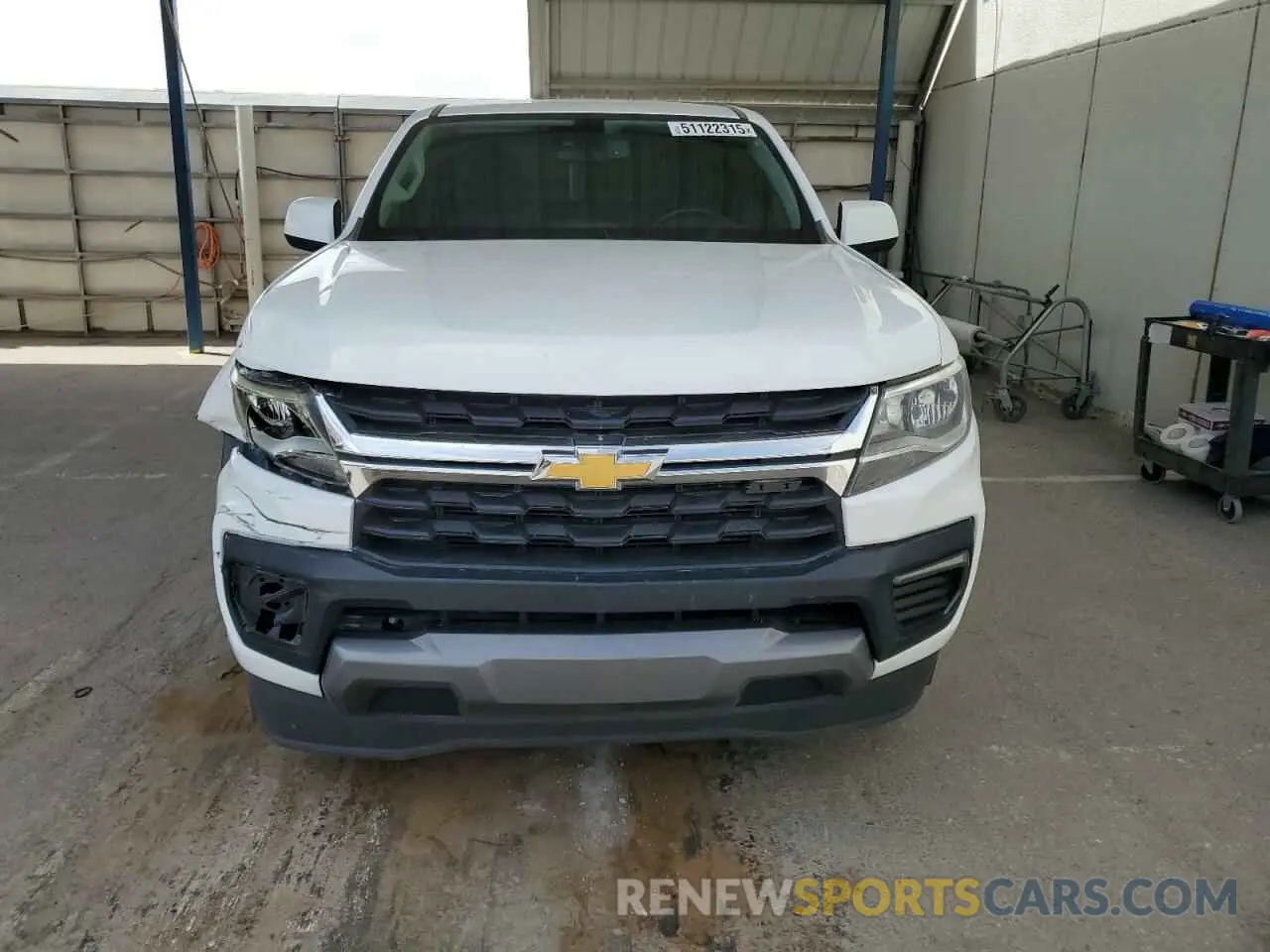 5 Фотография поврежденного автомобиля 1GCHSCEA4N1233767 CHEVROLET COLORADO 2022