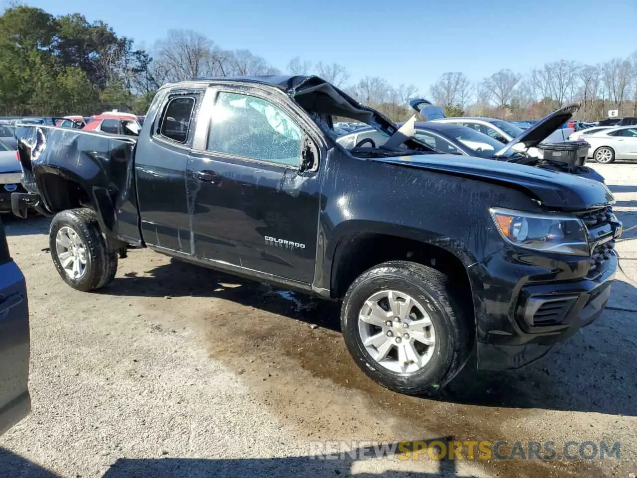 4 Фотография поврежденного автомобиля 1GCHSCEA4N1256790 CHEVROLET COLORADO 2022