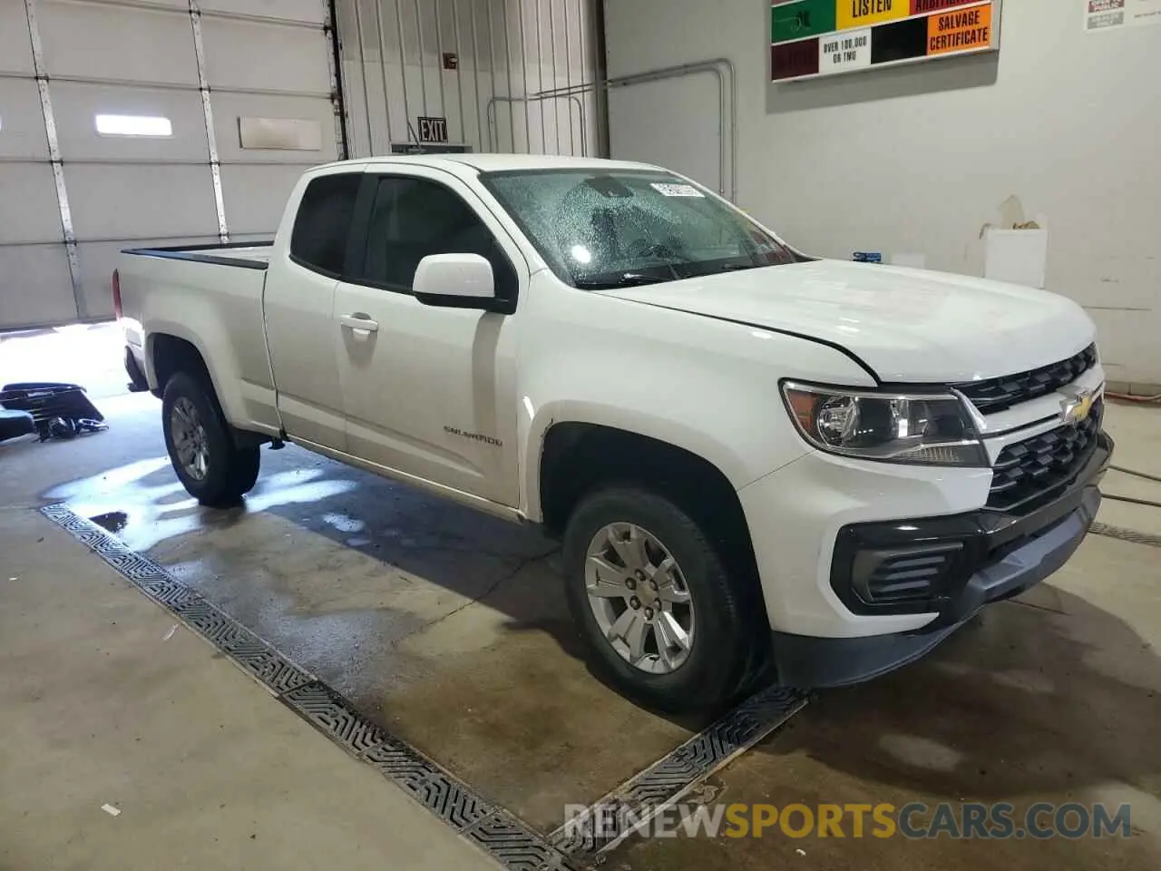 4 Фотография поврежденного автомобиля 1GCHSCEA4N1289689 CHEVROLET COLORADO 2022