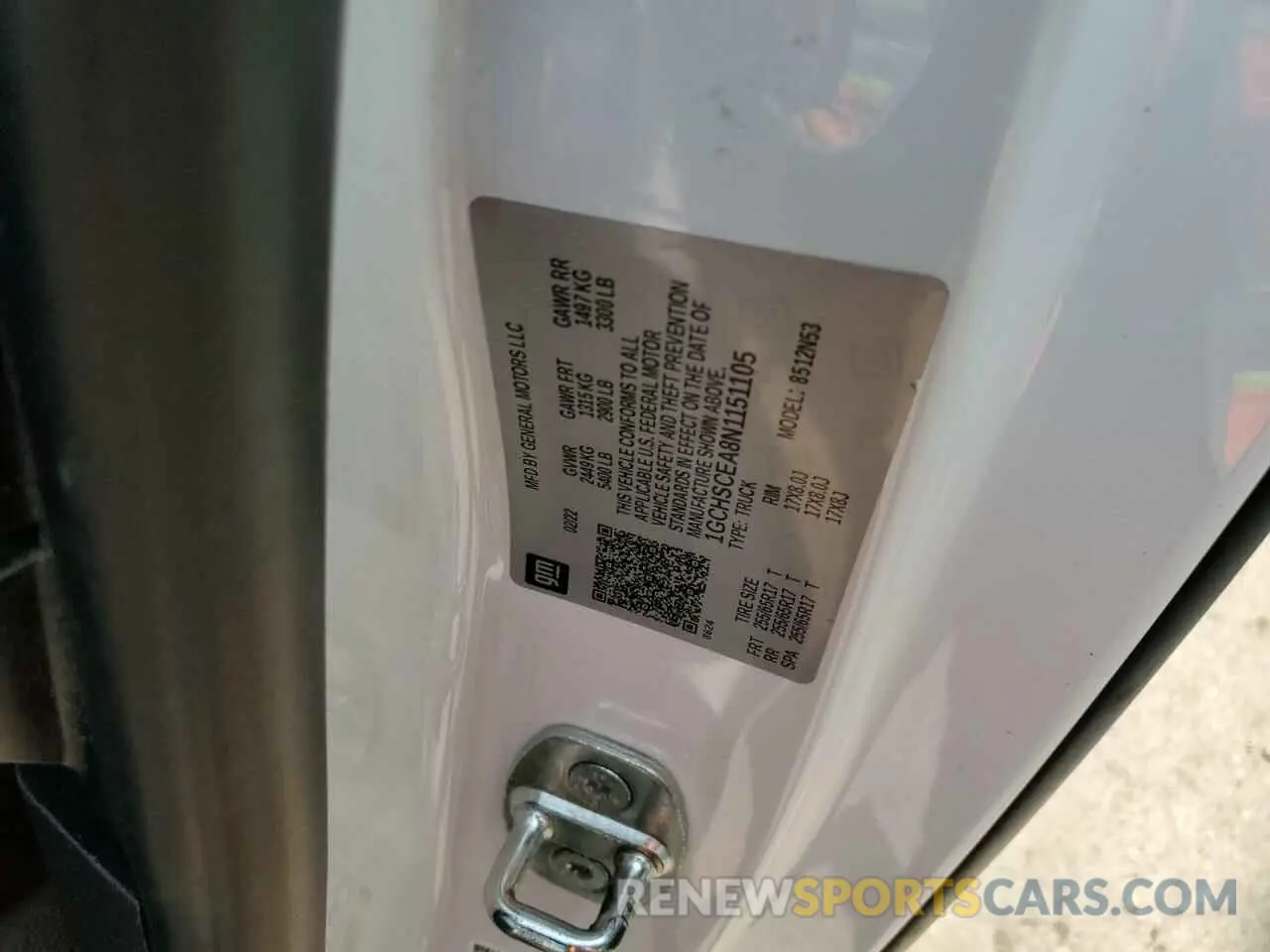 13 Photograph of a damaged car 1GCHSCEA8N1151105 CHEVROLET COLORADO 2022