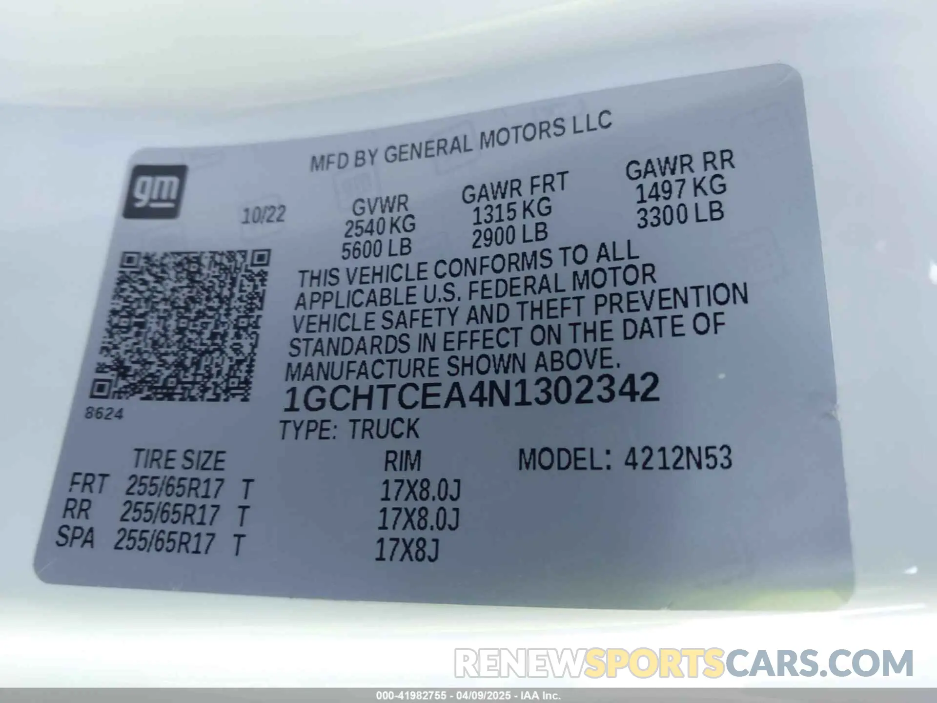 9 Фотография поврежденного автомобиля 1GCHTCEA4N1302342 CHEVROLET COLORADO 2022