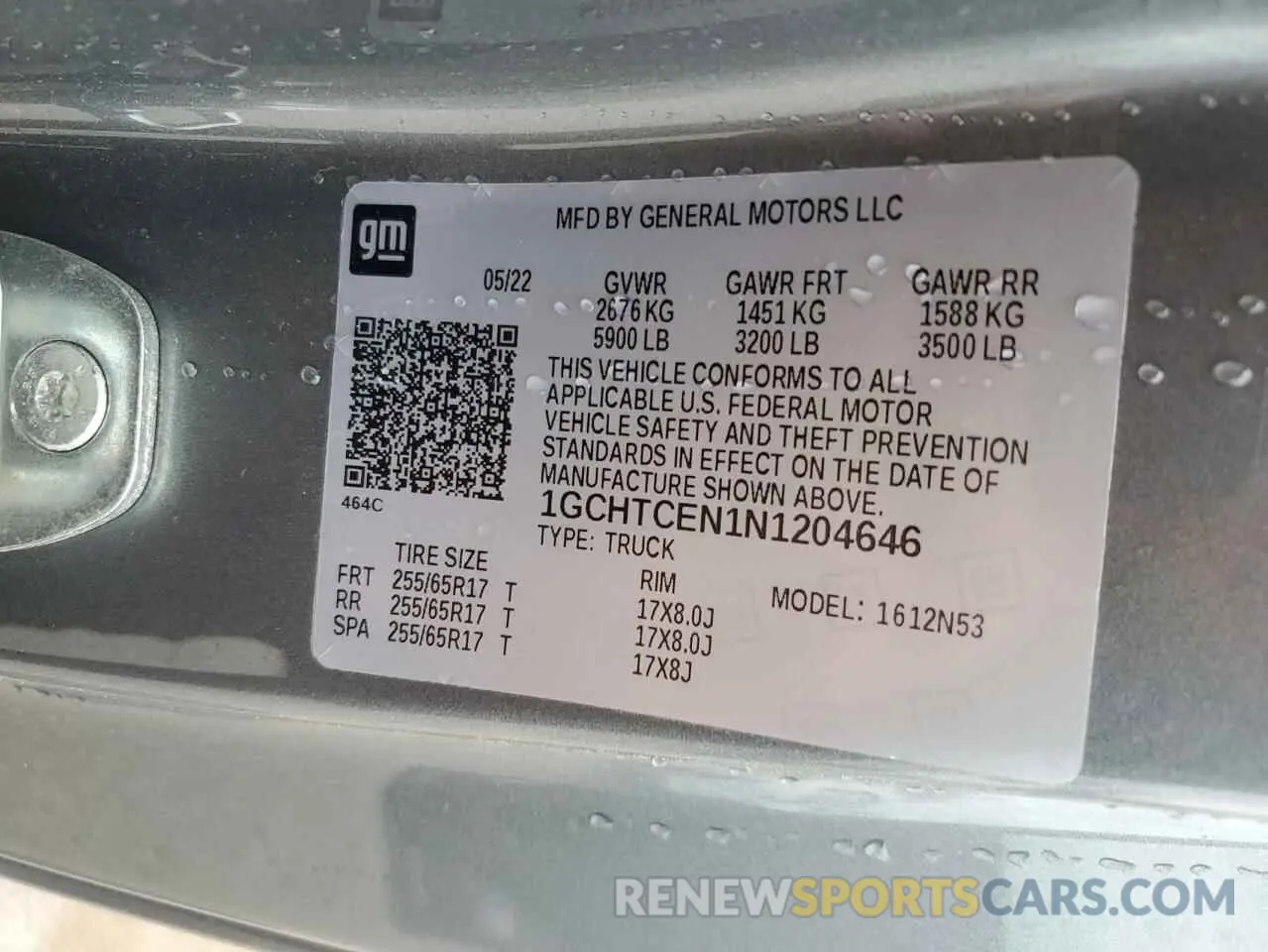 14 Фотография поврежденного автомобиля 1GCHTCEN1N1204646 CHEVROLET COLORADO 2022