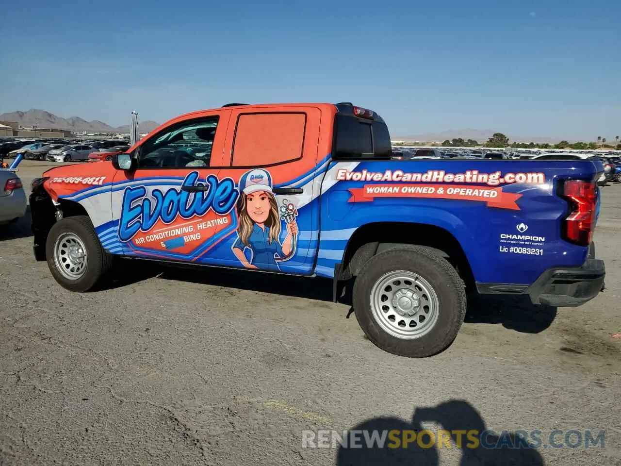 2 Photograph of a damaged car 1GCGSBEC8P1185538 CHEVROLET COLORADO 2023