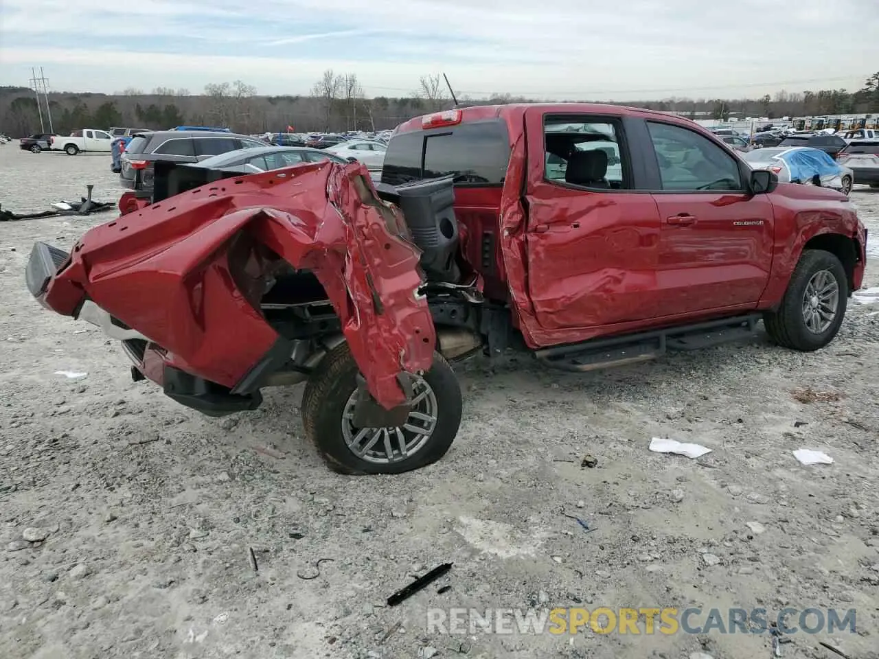 3 Фотография поврежденного автомобиля 1GCPSCEK1P1132337 CHEVROLET COLORADO 2023