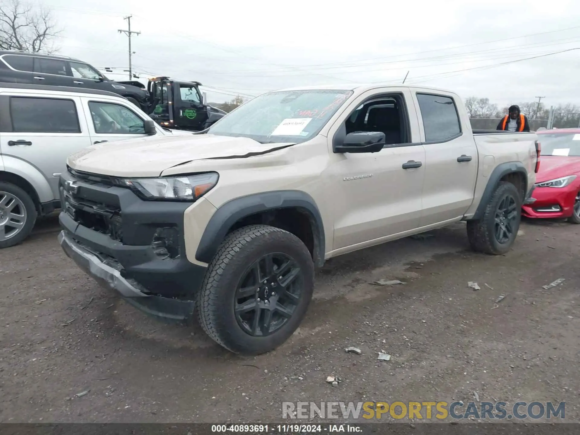 2 Photograph of a damaged car 1GCPTEEK8P1239877 CHEVROLET COLORADO 2023