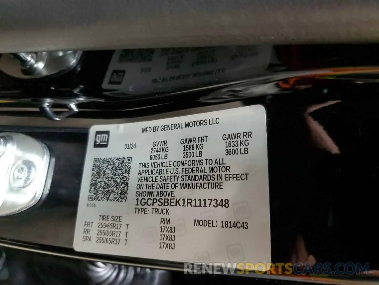 12 Фотография поврежденного автомобиля 1GCPSBEK1R1117348 CHEVROLET COLORADO 2024