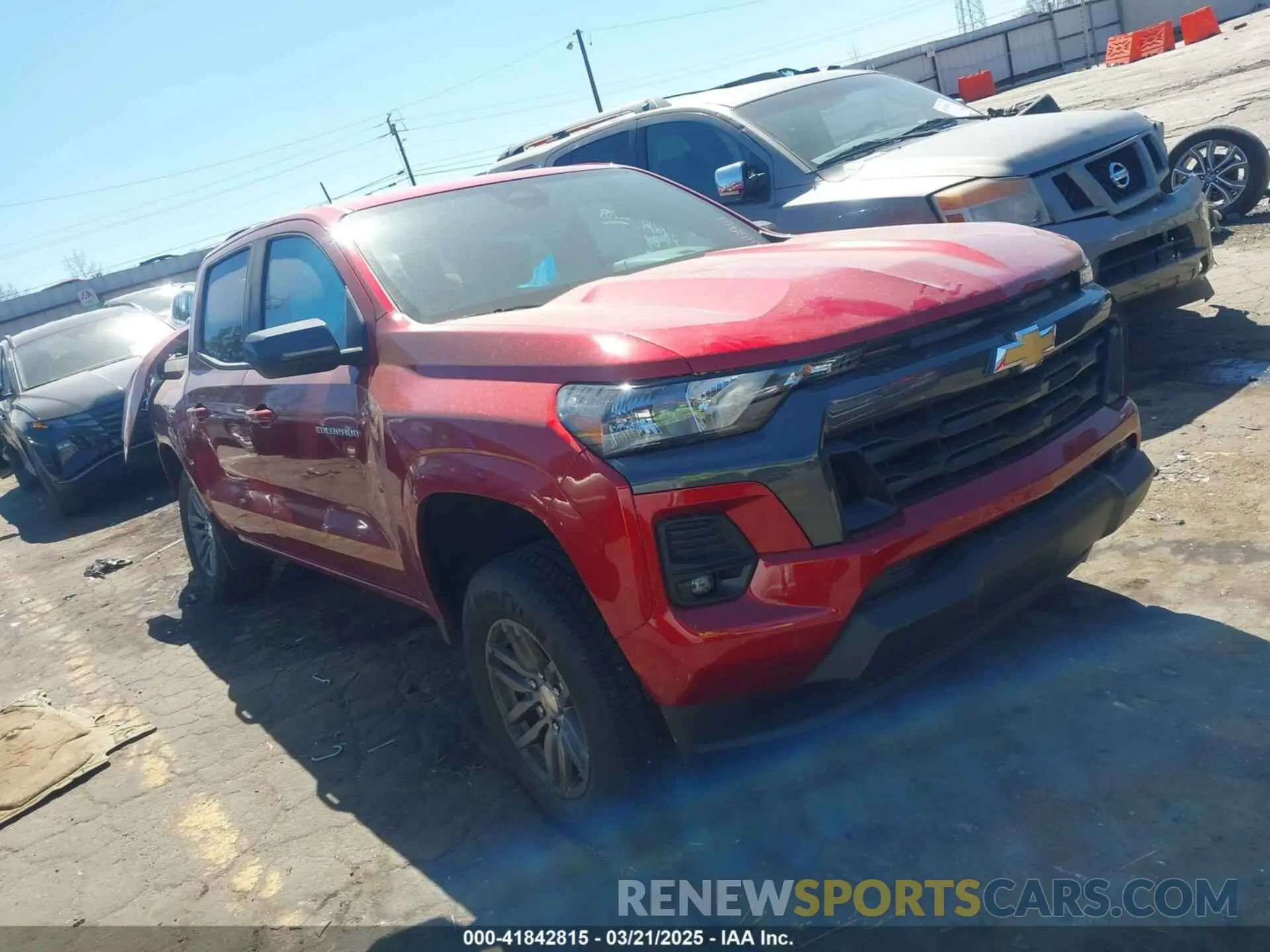 1 Photograph of a damaged car 1GCPSCEKXR1112753 CHEVROLET COLORADO 2024