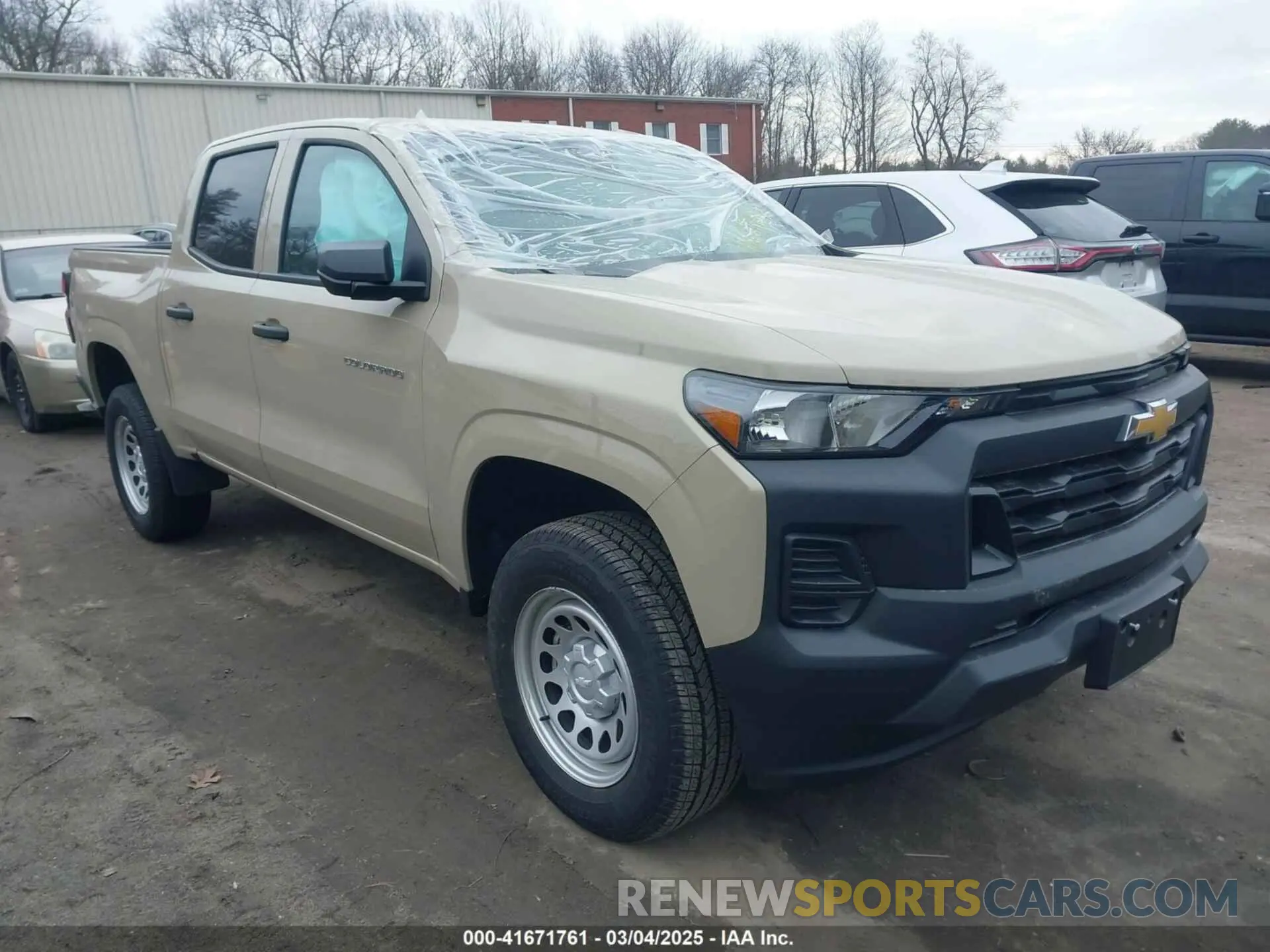 1 Photograph of a damaged car 1GCPTBEK9R1240120 CHEVROLET COLORADO 2024