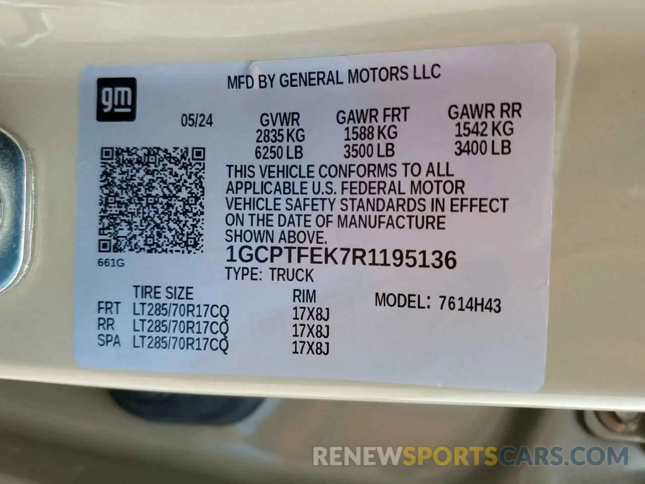 13 Photograph of a damaged car 1GCPTFEK7R1195136 CHEVROLET COLORADO 2024