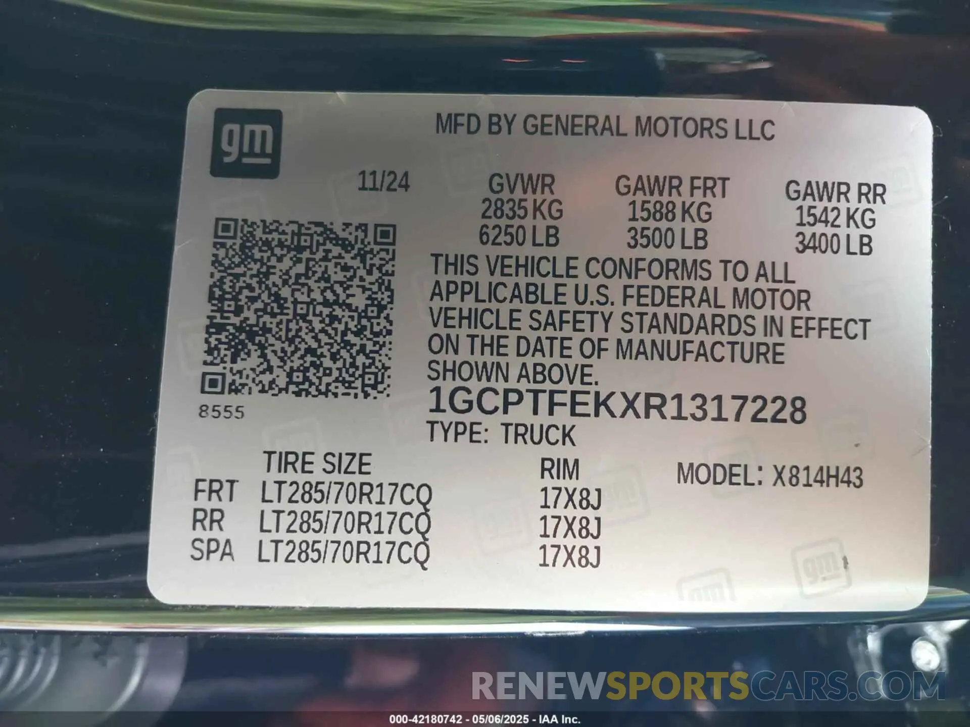 9 Photograph of a damaged car 1GCPTFEKXR1317228 CHEVROLET COLORADO 2024