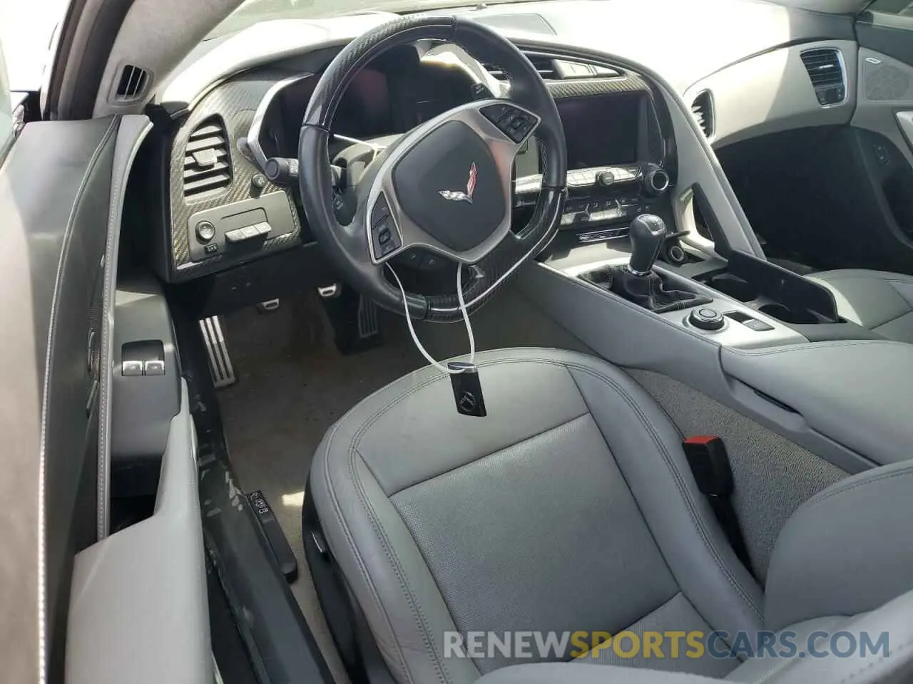 8 Фотография поврежденного автомобиля 1G1Y42D95K5800576 CHEVROLET CORVETTE 2019