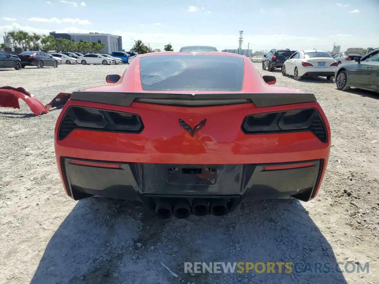 6 Photograph of a damaged car 1G1YB2D72K5121028 CHEVROLET CORVETTE 2019