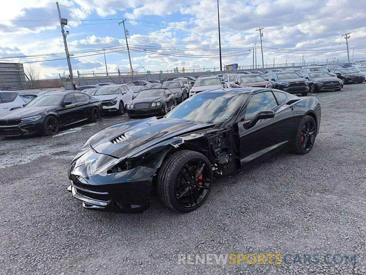 1 Photograph of a damaged car 1G1YB2D75K5109066 CHEVROLET CORVETTE 2019