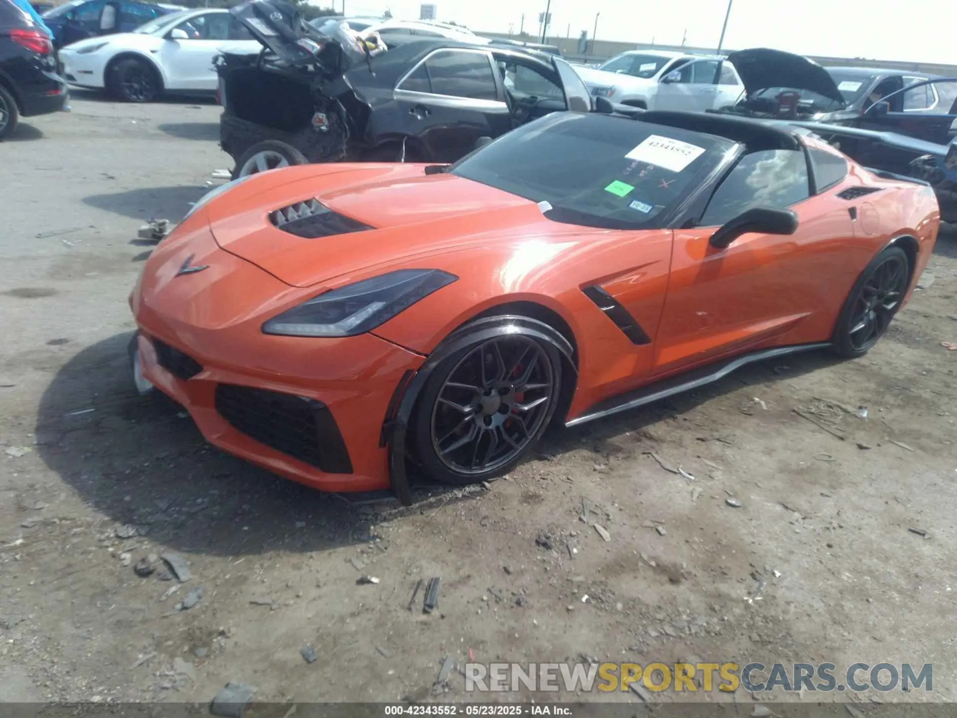2 Photograph of a damaged car 1G1YC2D77K5100110 CHEVROLET CORVETTE 2019