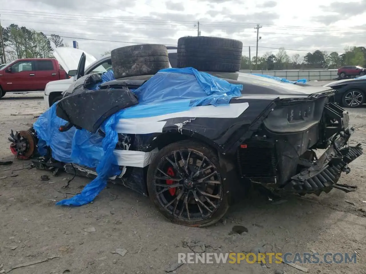 2 Photograph of a damaged car 1G1YR2D68K5600119 CHEVROLET CORVETTE 2019