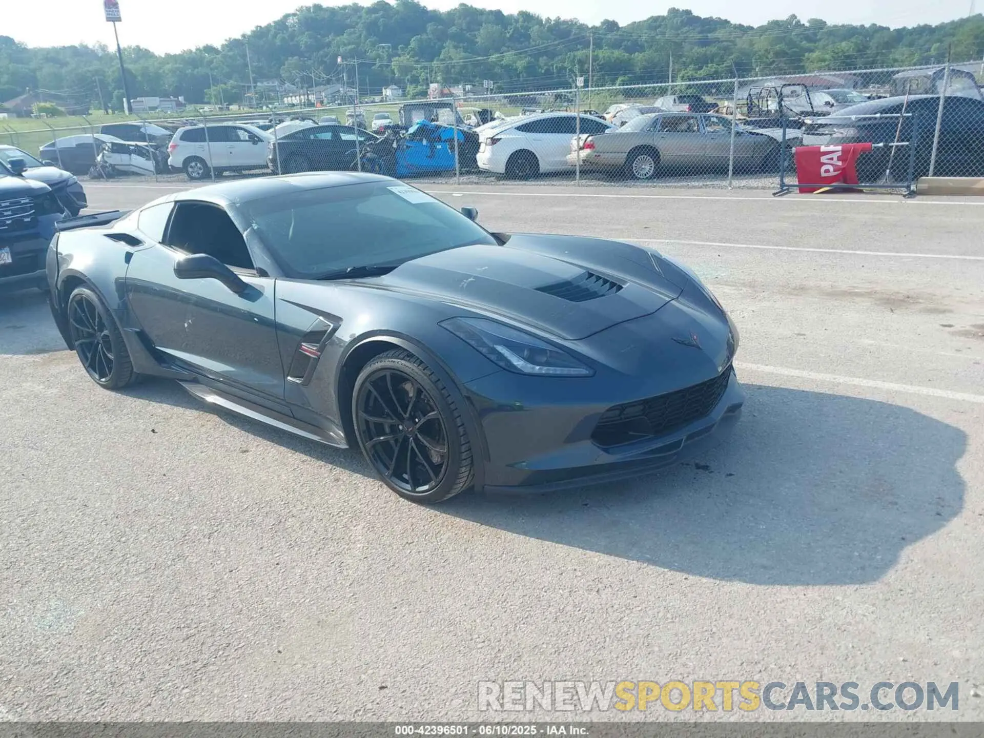 1 Photograph of a damaged car 1G1YW2D7XK5116017 CHEVROLET CORVETTE 2019