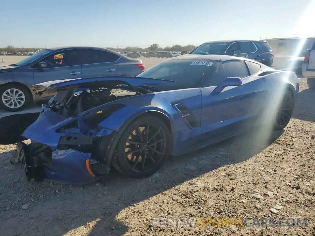1 Photograph of a damaged car 1G1YZ2D70K5112906 CHEVROLET CORVETTE 2019