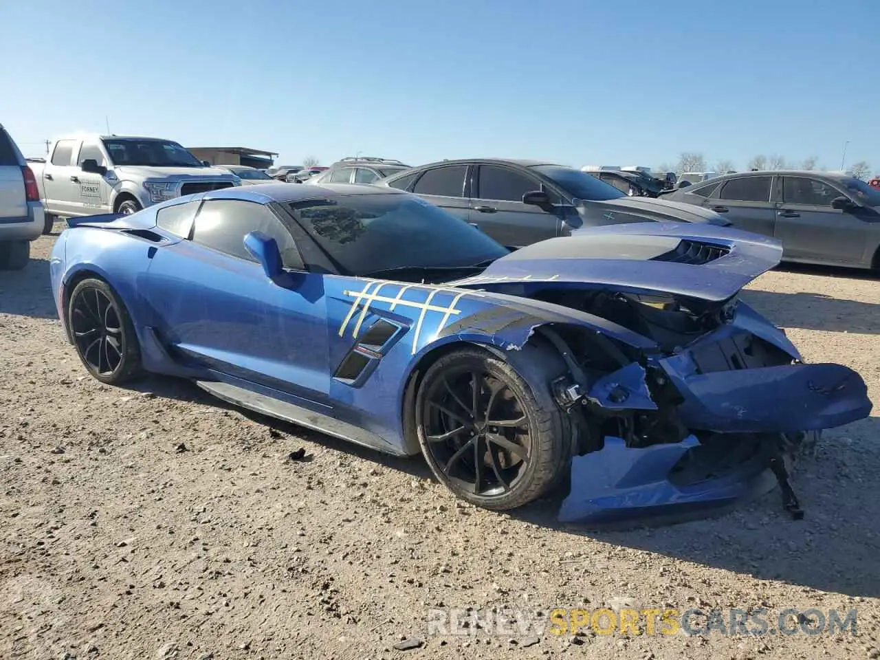 4 Photograph of a damaged car 1G1YZ2D70K5112906 CHEVROLET CORVETTE 2019