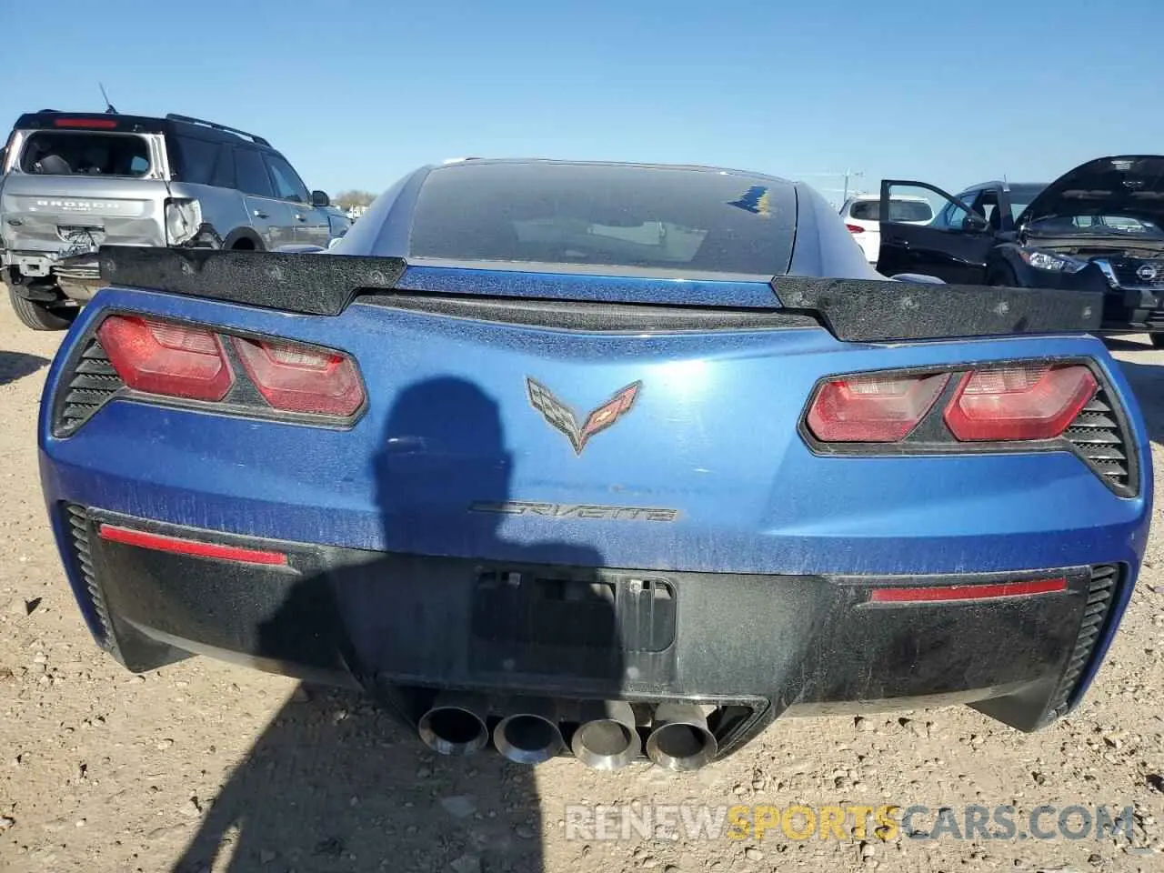 6 Photograph of a damaged car 1G1YZ2D70K5112906 CHEVROLET CORVETTE 2019