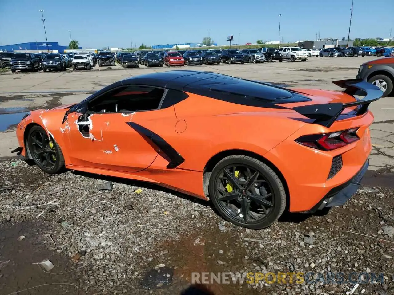 2 Photograph of a damaged car 1G1Y62D40L5112467 CHEVROLET CORVETTE 2020
