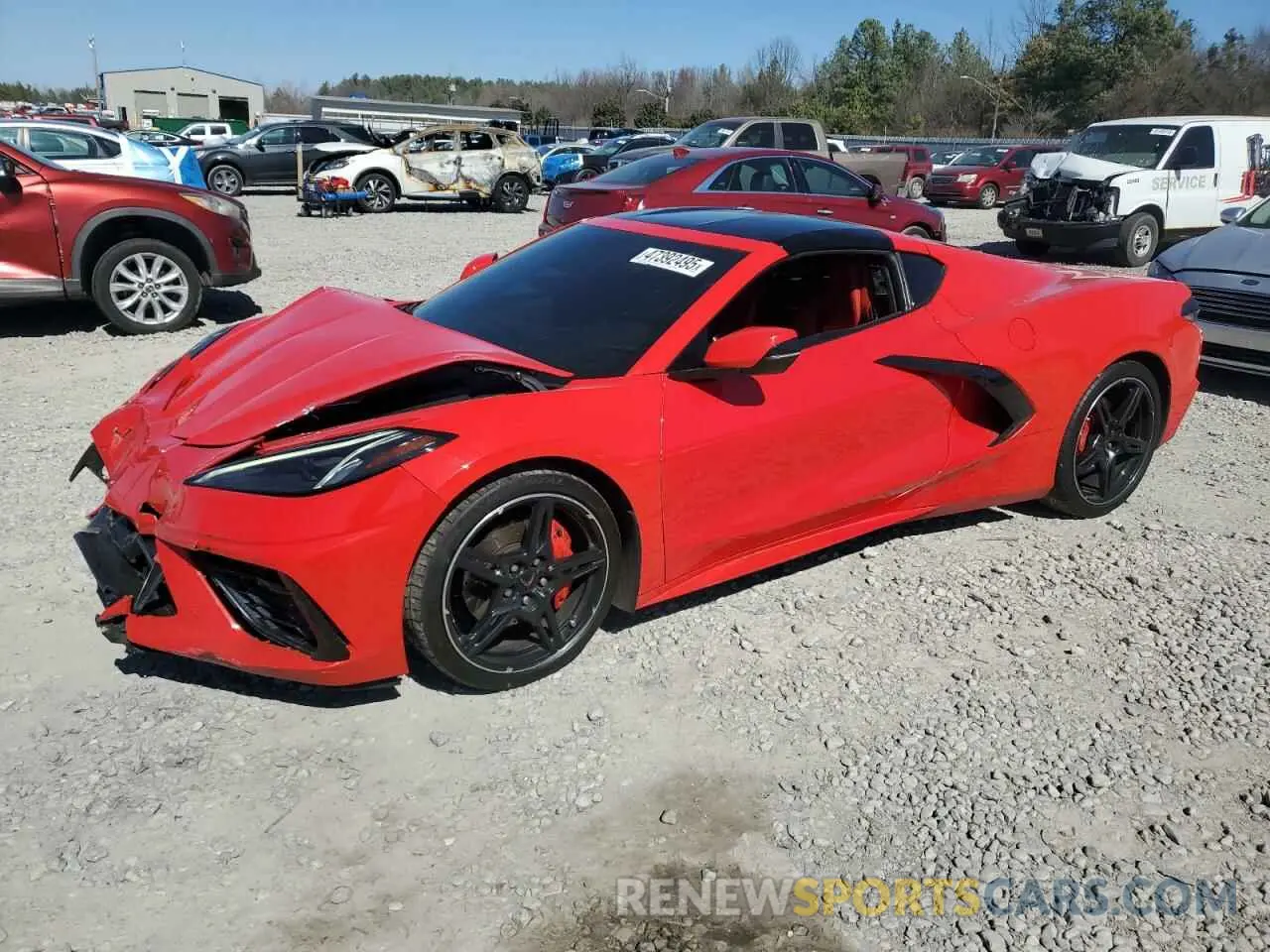 1 Photograph of a damaged car 1G1Y62D49L5108899 CHEVROLET CORVETTE 2020