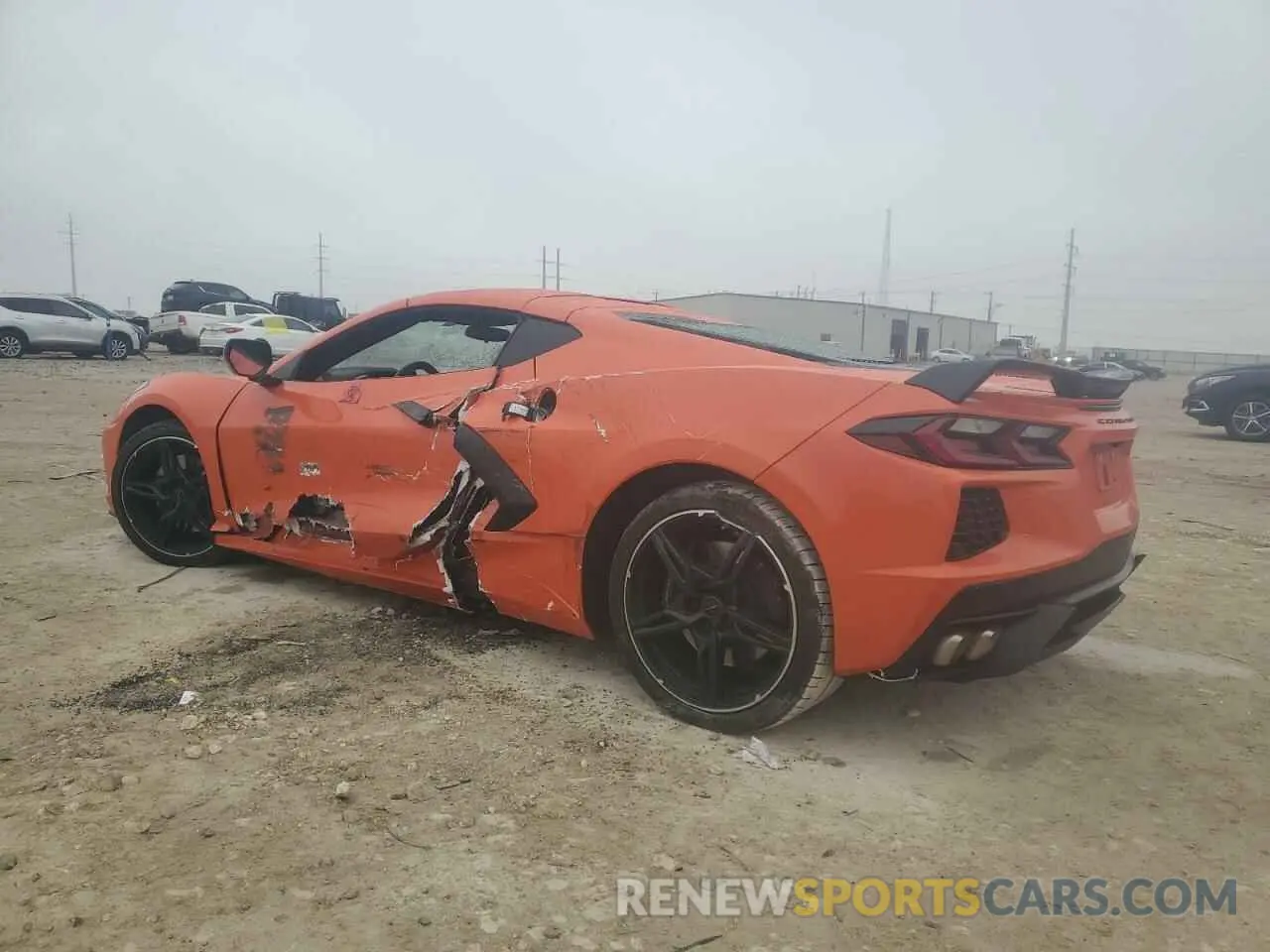 2 Photograph of a damaged car 1G1Y62D4XL5110077 CHEVROLET CORVETTE 2020