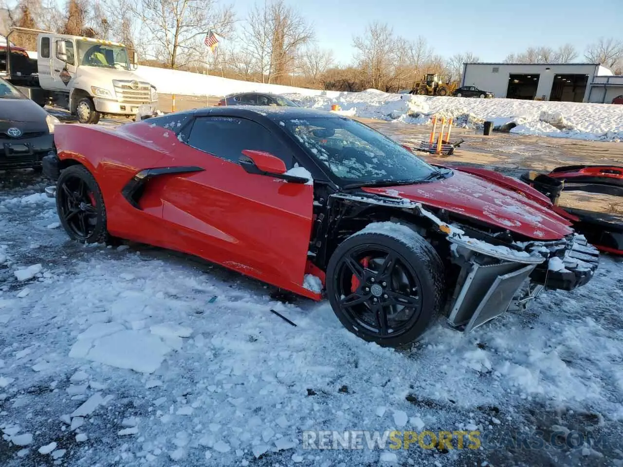 4 Photograph of a damaged car 1G1Y63D41L5115206 CHEVROLET CORVETTE 2020