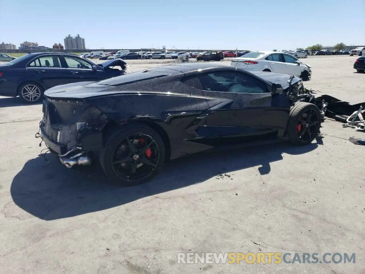 3 Photograph of a damaged car 1G1Y72D4XL5101070 CHEVROLET CORVETTE 2020