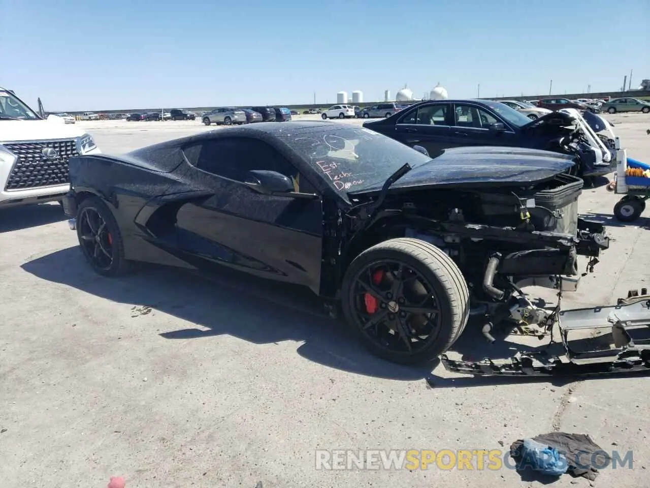 4 Photograph of a damaged car 1G1Y72D4XL5101070 CHEVROLET CORVETTE 2020