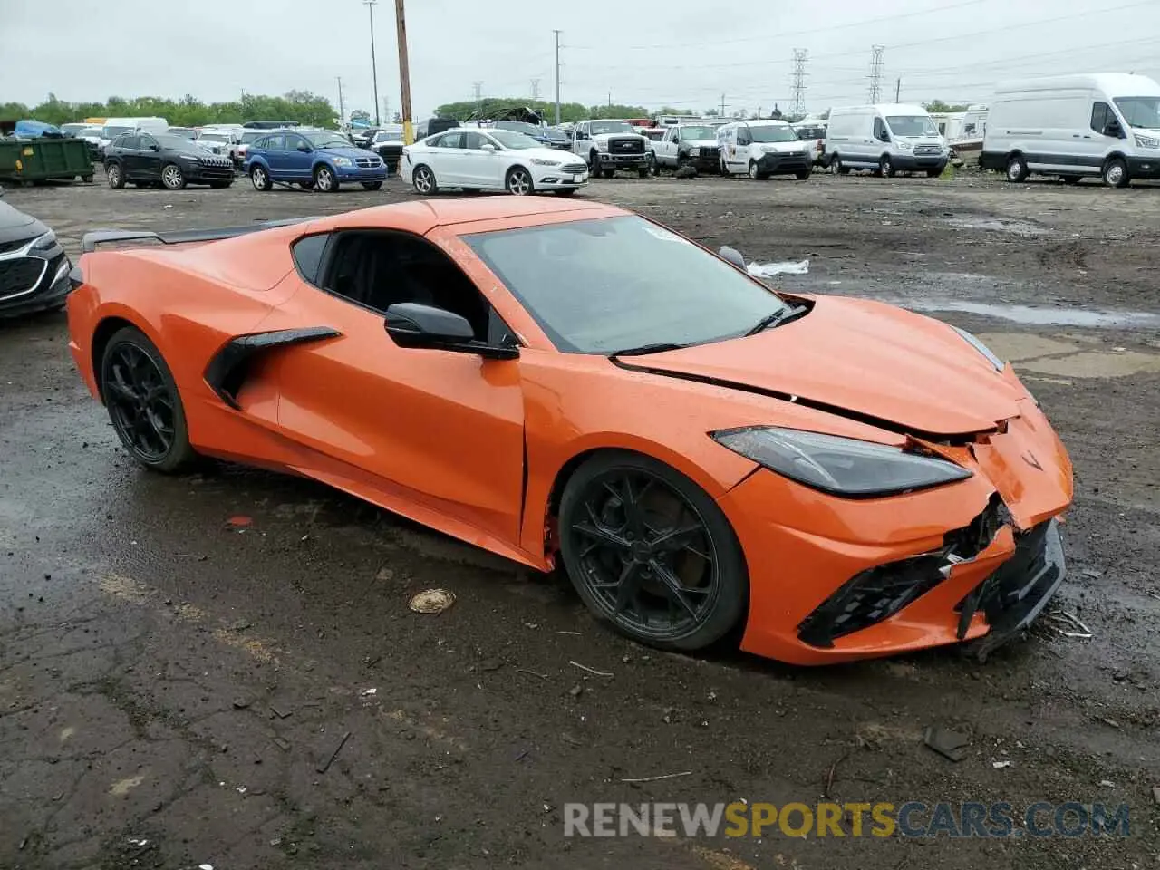 4 Photograph of a damaged car 1G1YA2D45M5114215 CHEVROLET CORVETTE 2021