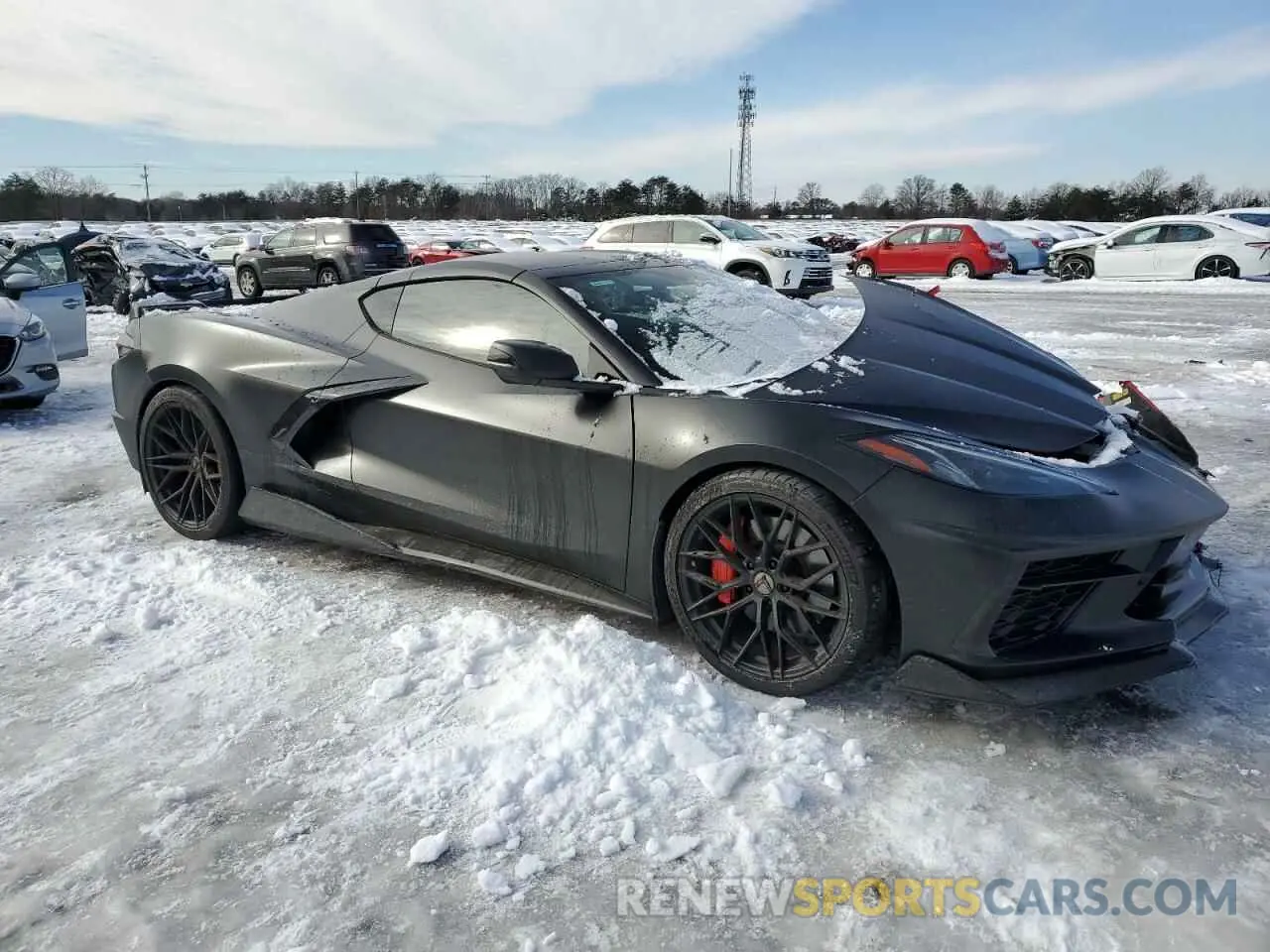 4 Photograph of a damaged car 1G1YB2D49M5100539 CHEVROLET CORVETTE 2021