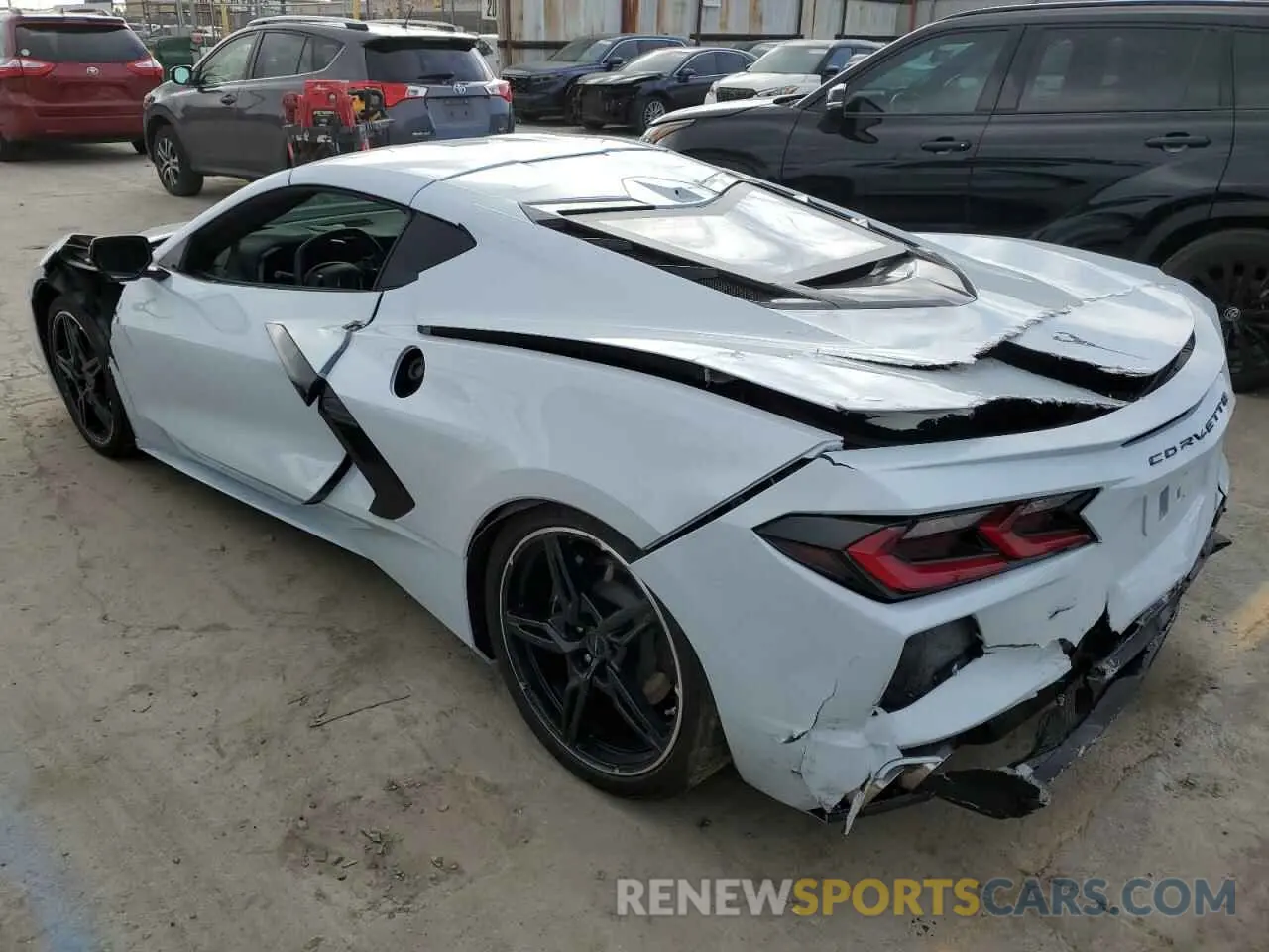 2 Photograph of a damaged car 1G1YB2D49M5110438 CHEVROLET CORVETTE 2021