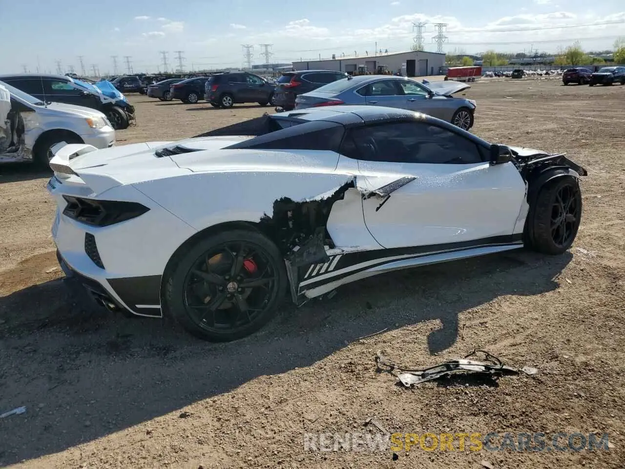 3 Фотография поврежденного автомобиля 1G1YB3D44M5119702 CHEVROLET CORVETTE 2021