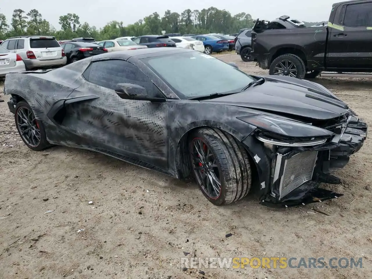 4 Фотография поврежденного автомобиля 1G1YB3D49M5122885 CHEVROLET CORVETTE 2021