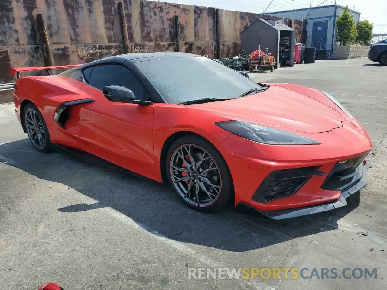 4 Photograph of a damaged car 1G1YB2D40P5137371 CHEVROLET CORVETTE 2023