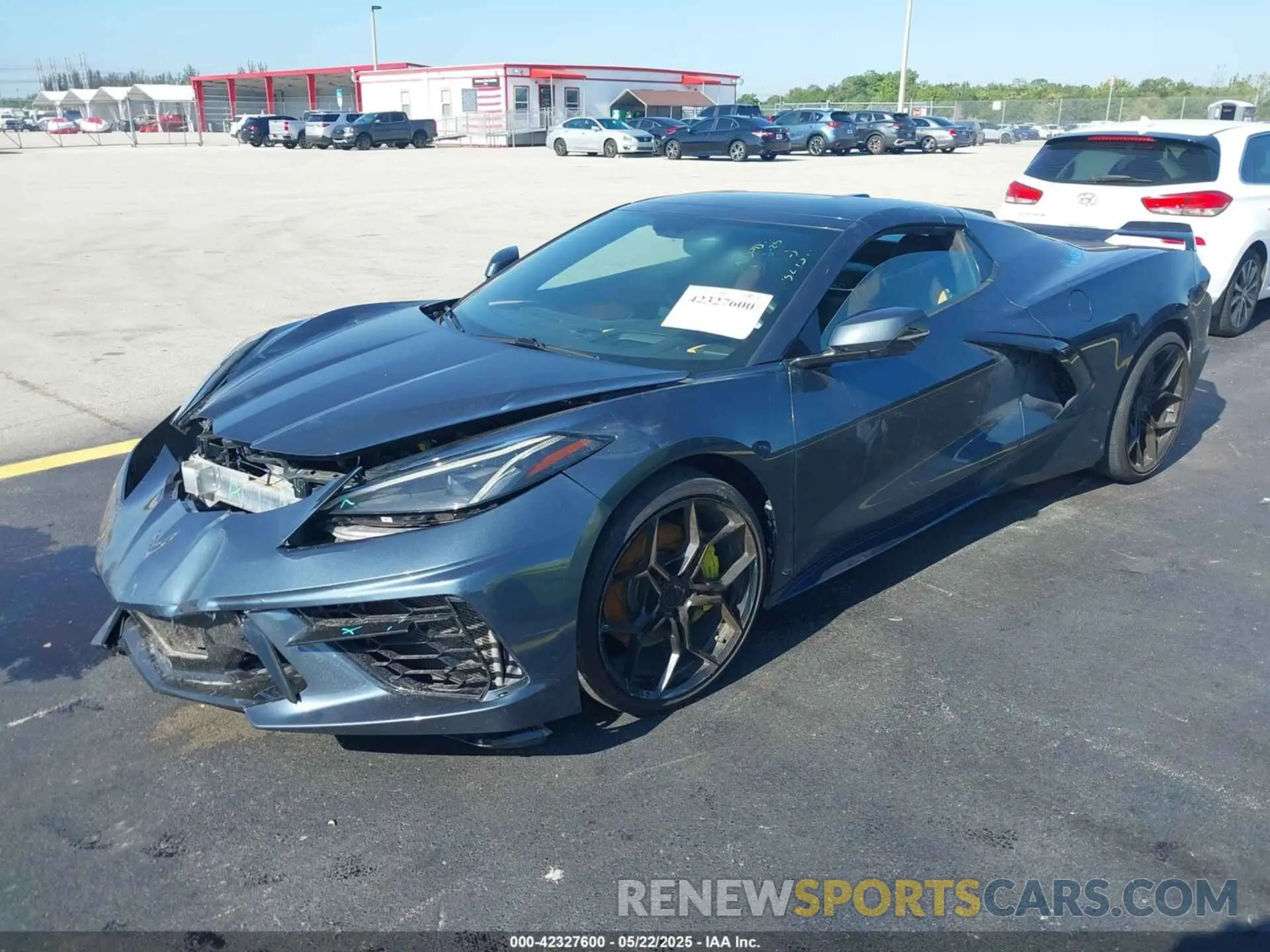 2 Photograph of a damaged car 1G1Y73D45L5114976 CHEVROLET CORVETTE STINGRAY 2020