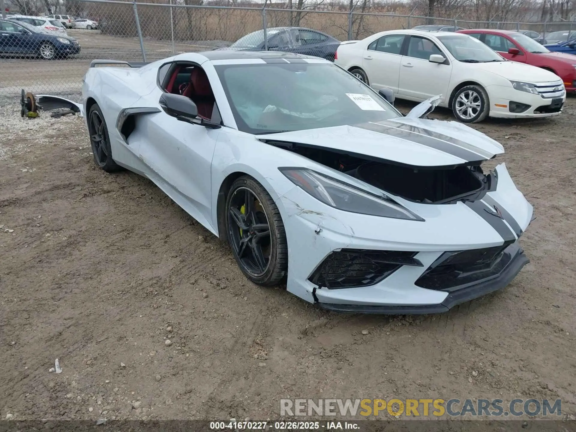 1 Photograph of a damaged car 1G1Y82D40L5110857 CHEVROLET CORVETTE STINGRAY 2020