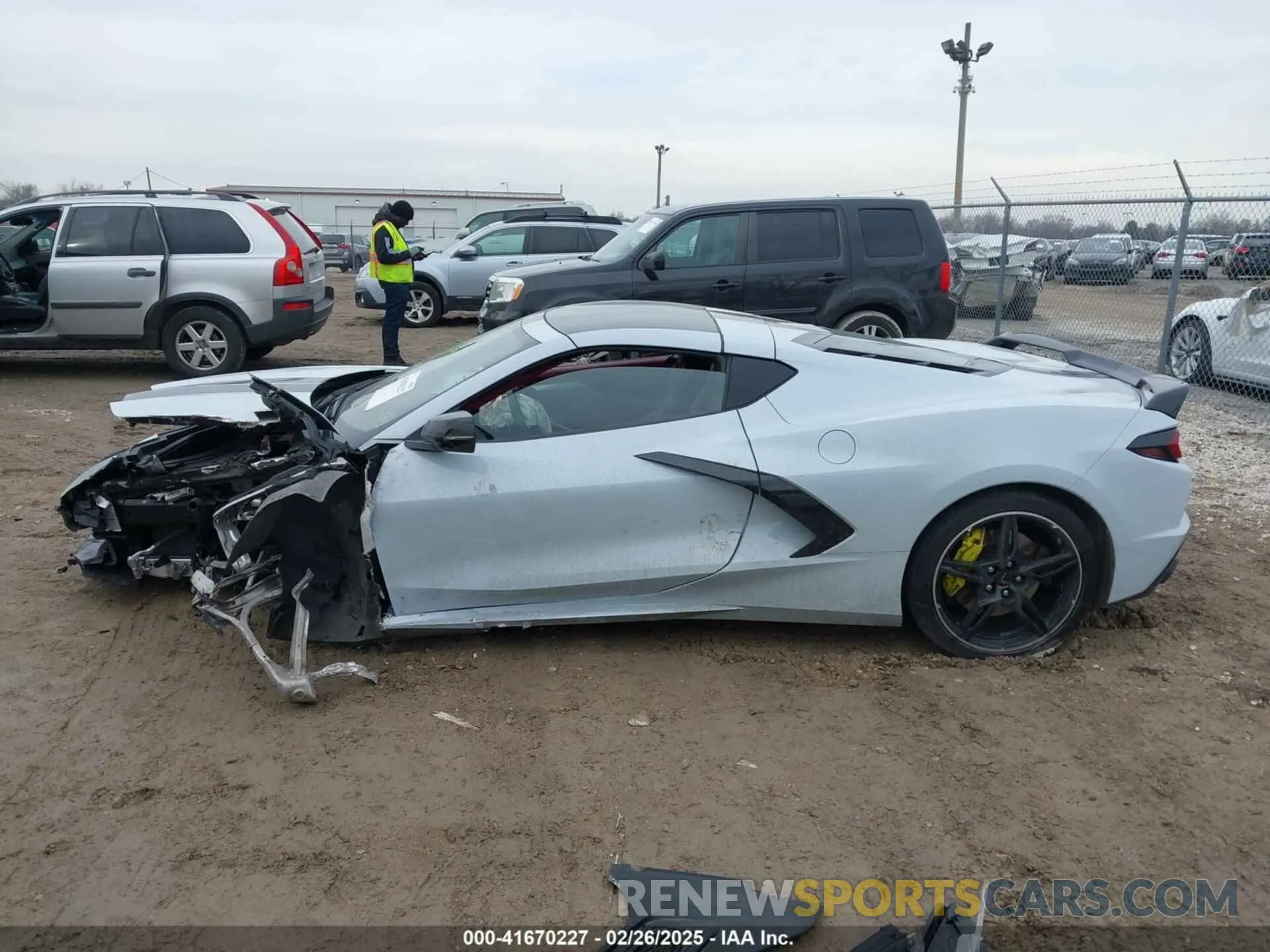 14 Photograph of a damaged car 1G1Y82D40L5110857 CHEVROLET CORVETTE STINGRAY 2020
