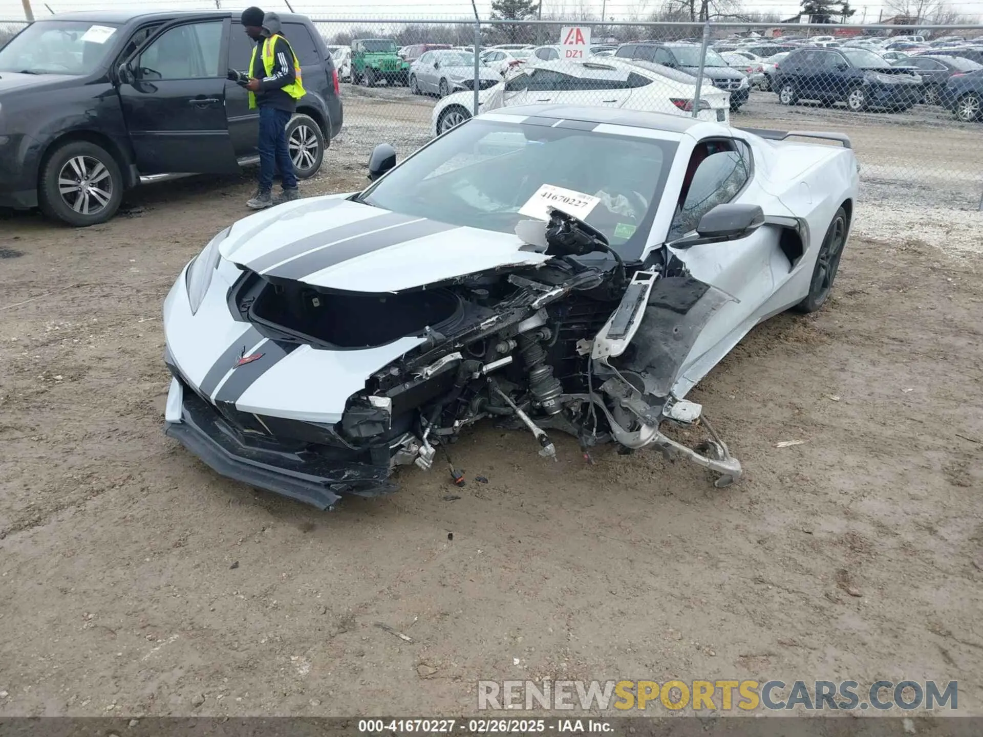 2 Photograph of a damaged car 1G1Y82D40L5110857 CHEVROLET CORVETTE STINGRAY 2020
