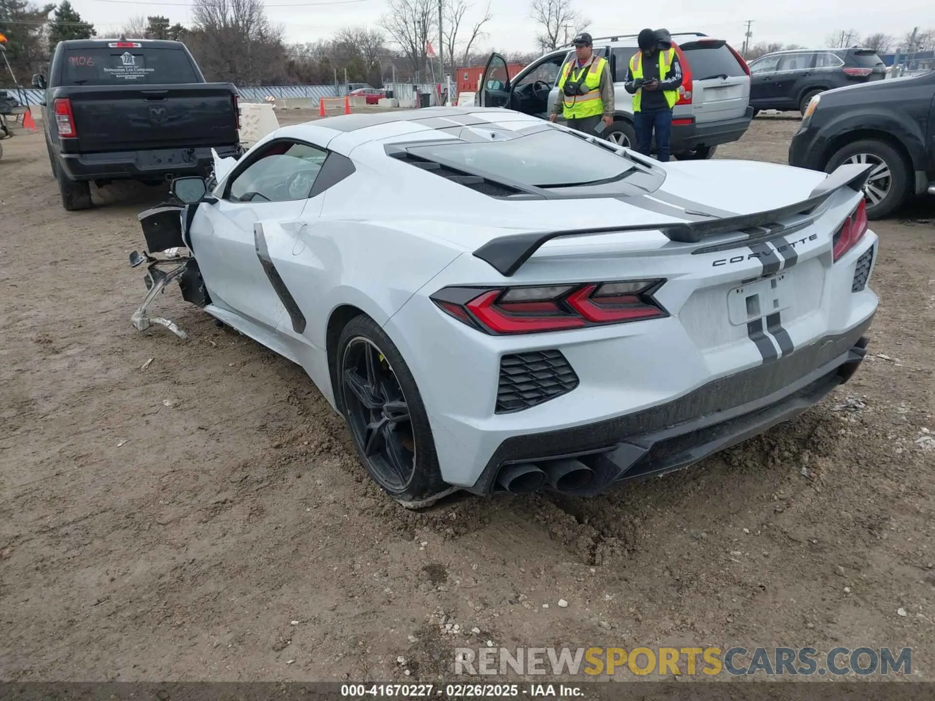 3 Photograph of a damaged car 1G1Y82D40L5110857 CHEVROLET CORVETTE STINGRAY 2020
