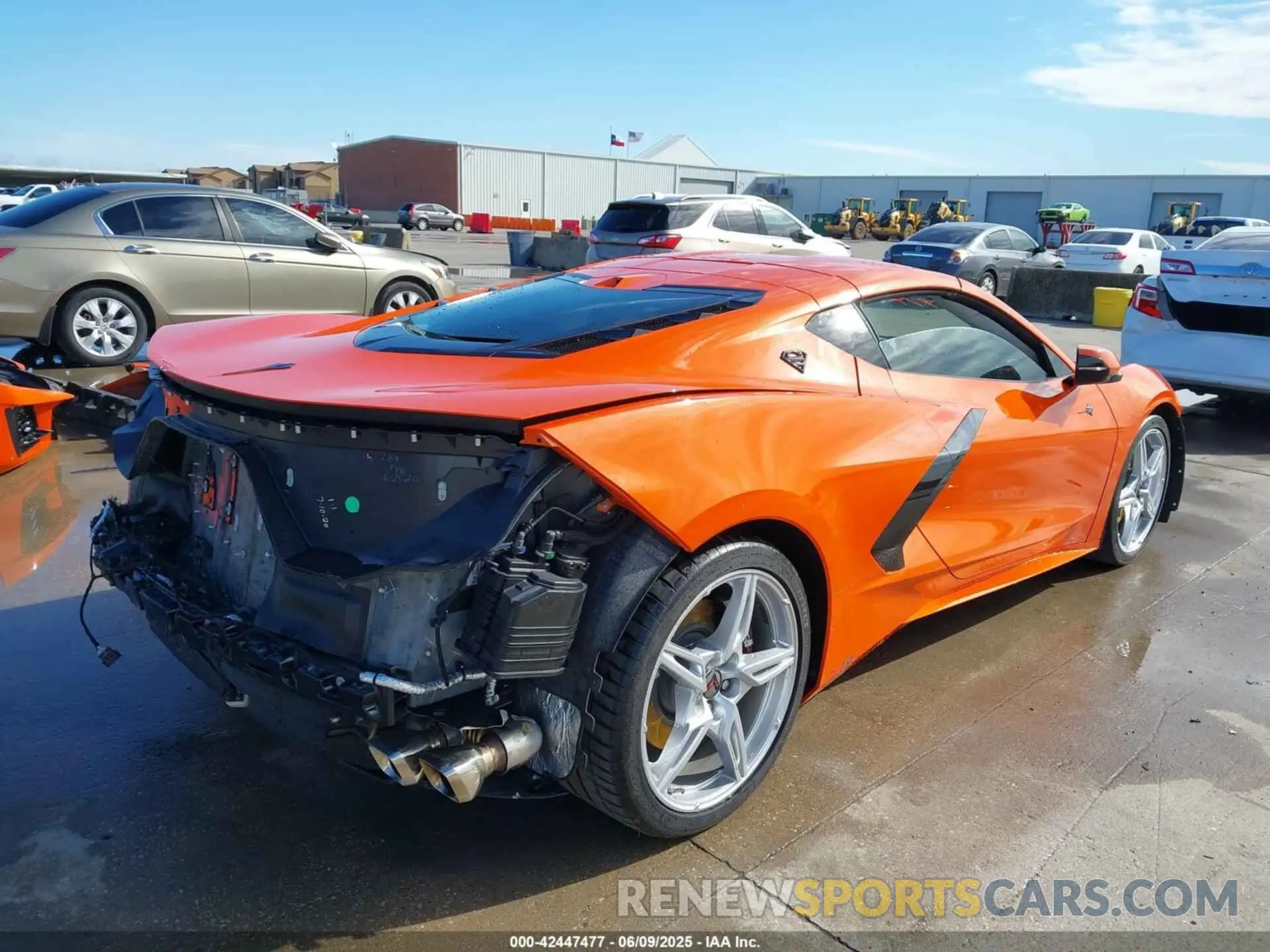4 Photograph of a damaged car 1G1Y82D46L5105548 CHEVROLET CORVETTE STINGRAY 2020