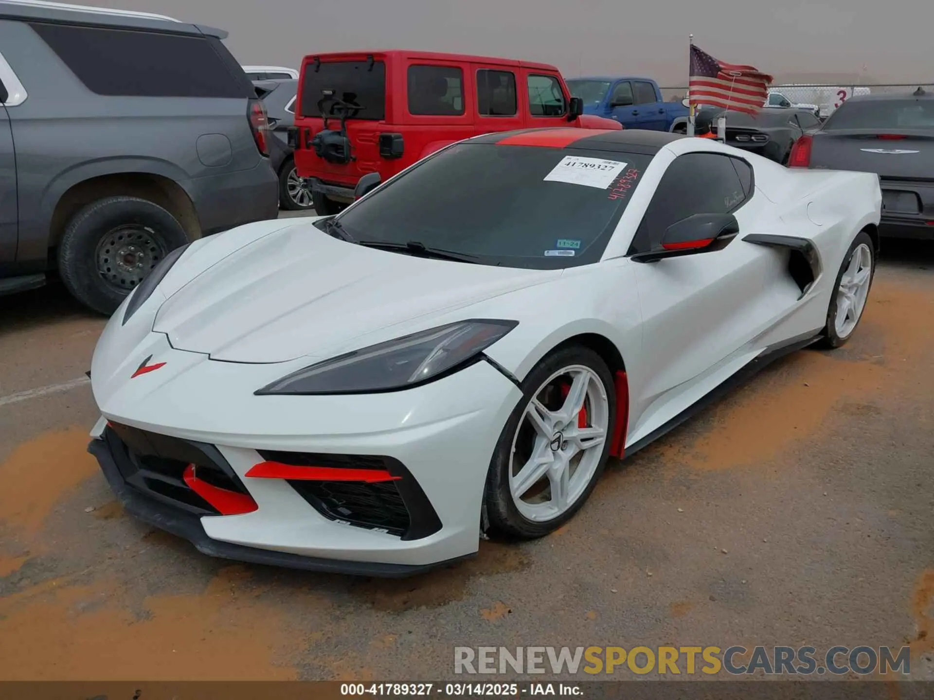 2 Photograph of a damaged car 1G1YA2D45M5122797 CHEVROLET CORVETTE STINGRAY 2021