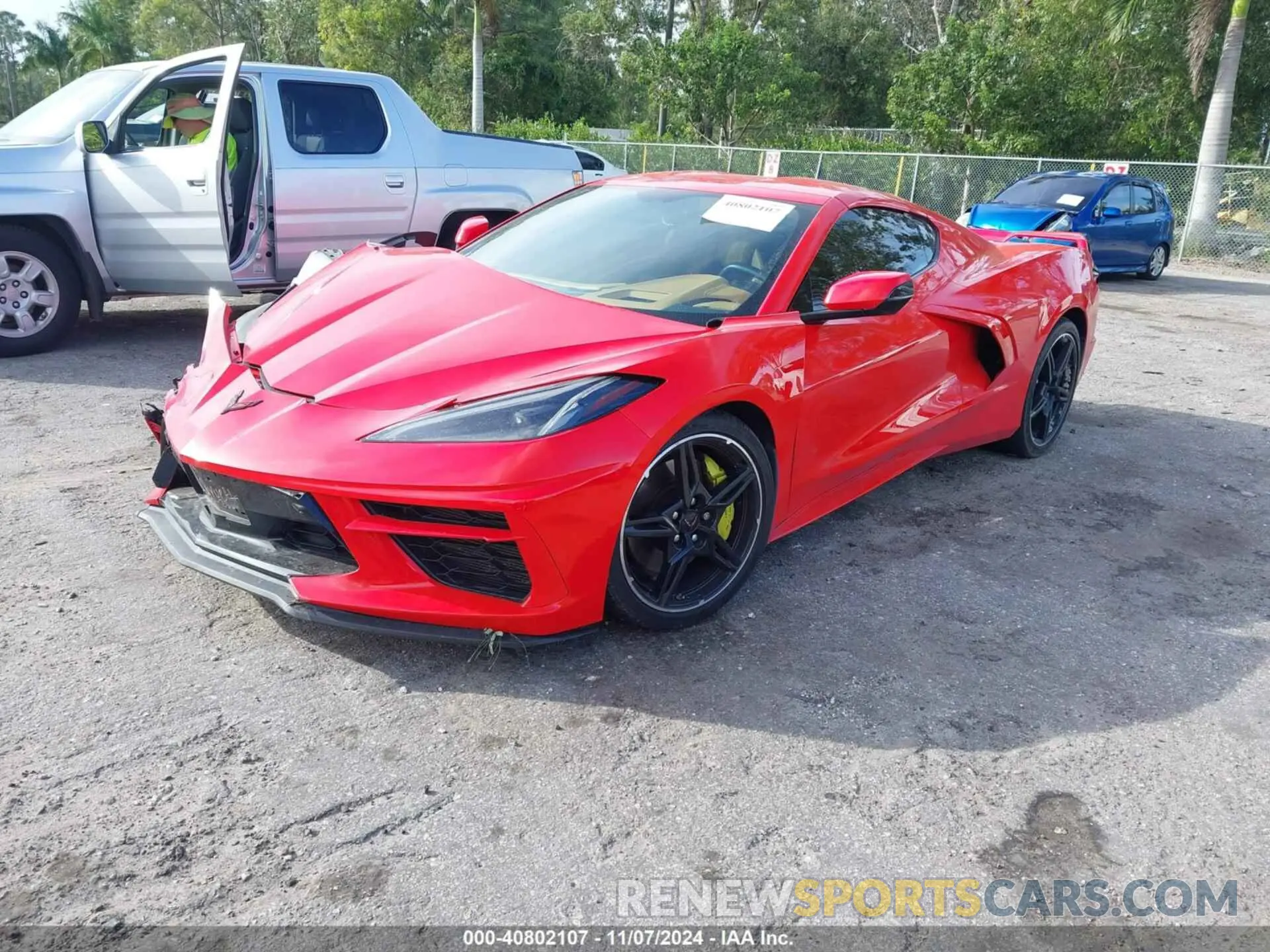 2 Photograph of a damaged car 1G1YC2D49M5124322 CHEVROLET CORVETTE STINGRAY 2021