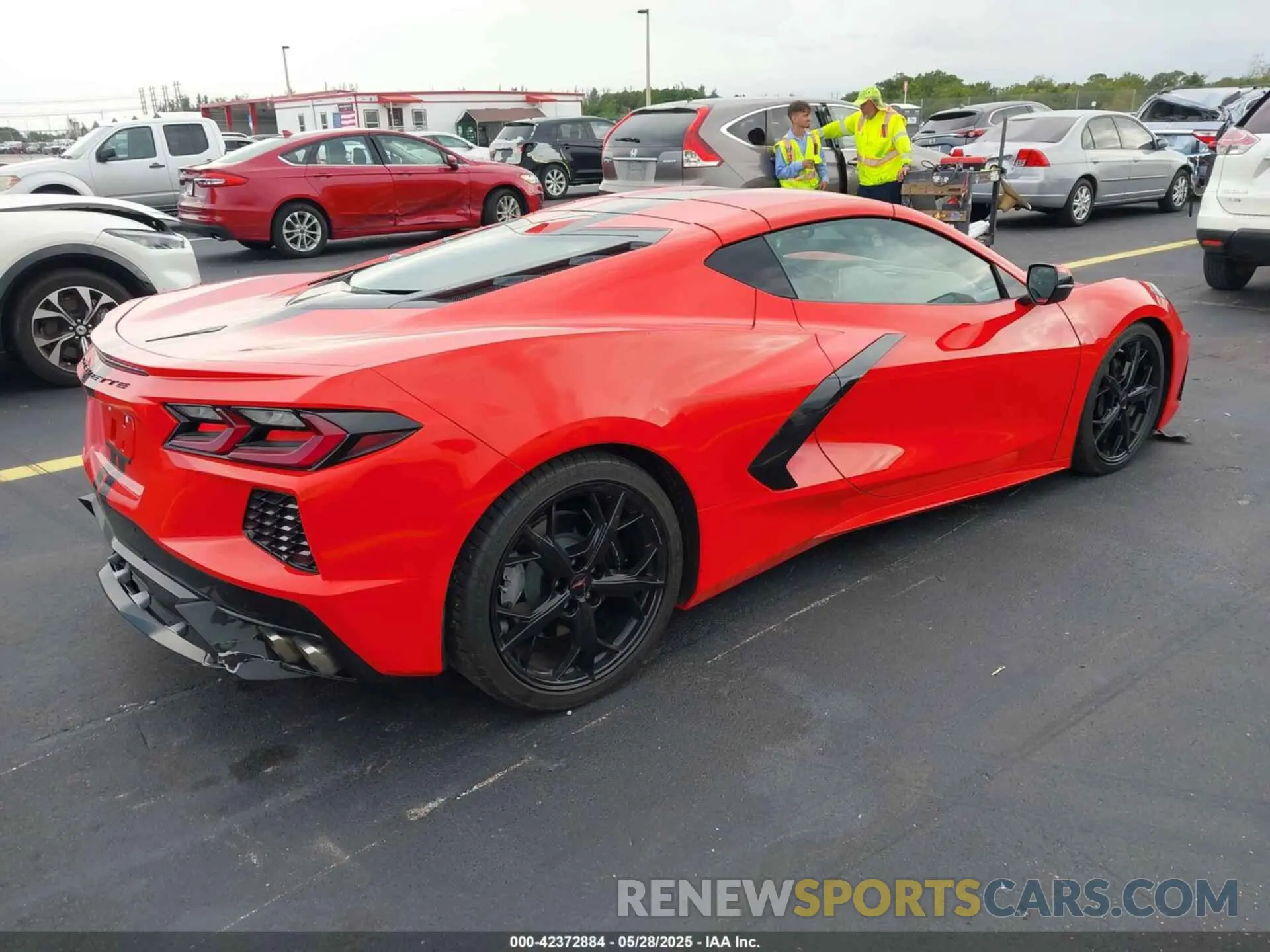 4 Фотография поврежденного автомобиля 1G1YB2D44N5103303 CHEVROLET CORVETTE STINGRAY 2022