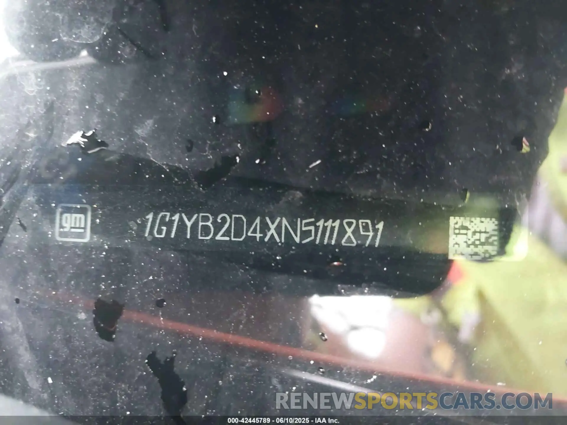 17 Photograph of a damaged car 1G1YB2D4XN5111891 CHEVROLET CORVETTE STINGRAY 2022