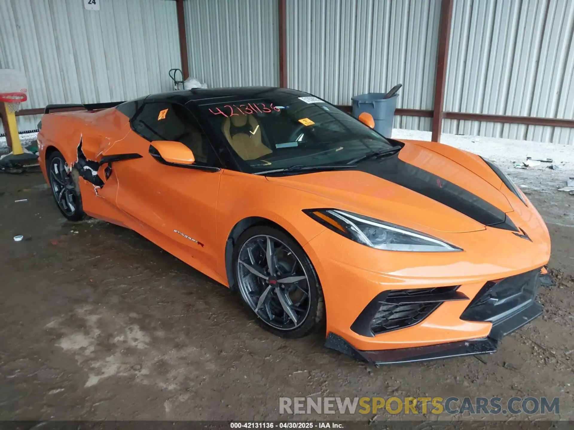 1 Photograph of a damaged car 1G1YB3D45N5119838 CHEVROLET CORVETTE STINGRAY 2022