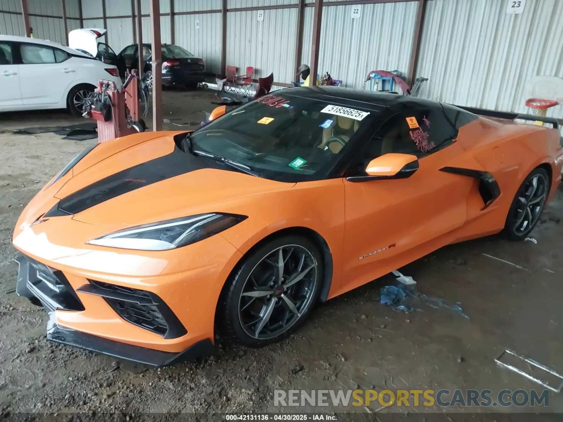 2 Photograph of a damaged car 1G1YB3D45N5119838 CHEVROLET CORVETTE STINGRAY 2022