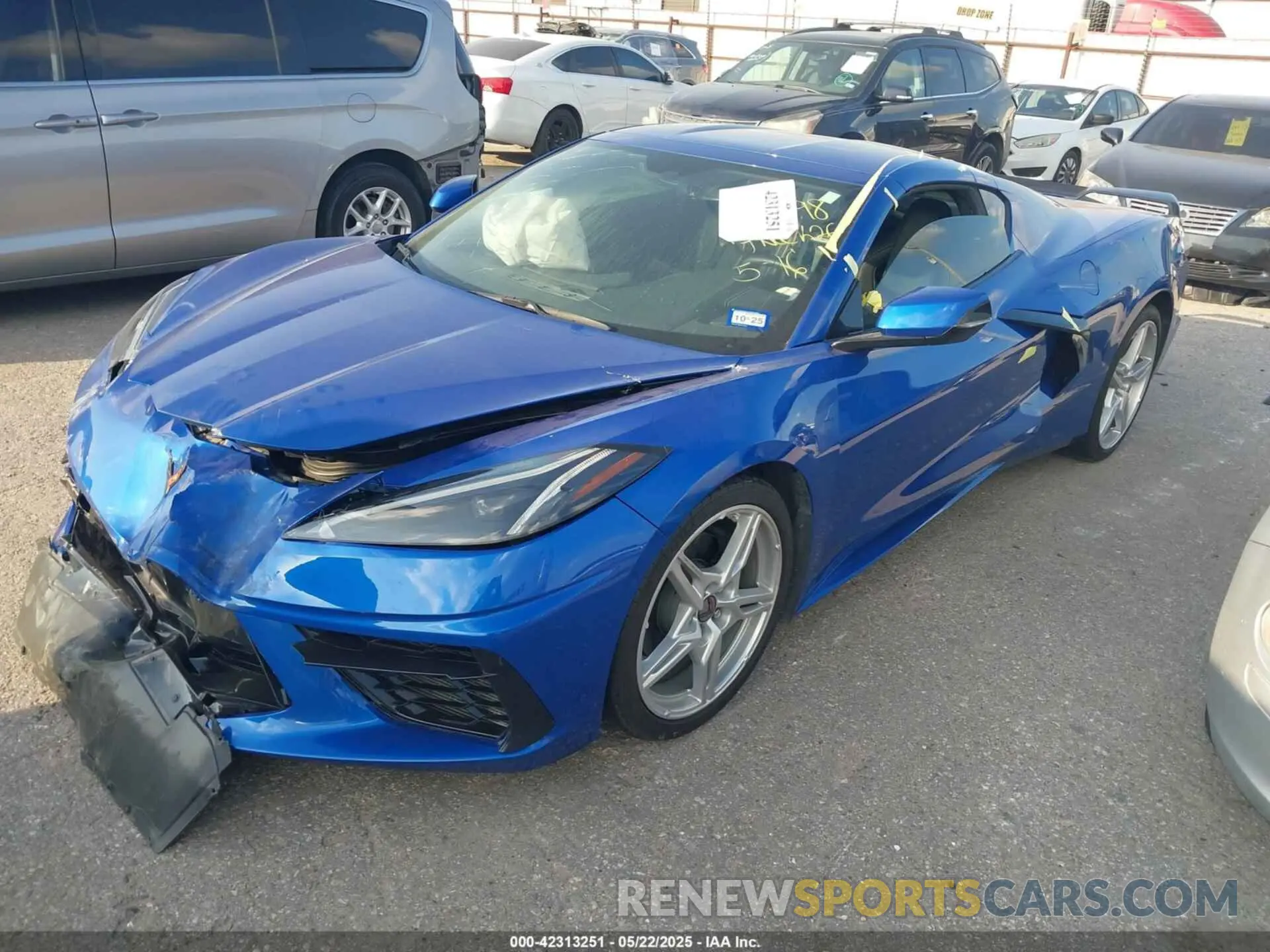 2 Photograph of a damaged car 1G1YA2D4XP5113856 CHEVROLET CORVETTE STINGRAY 2023