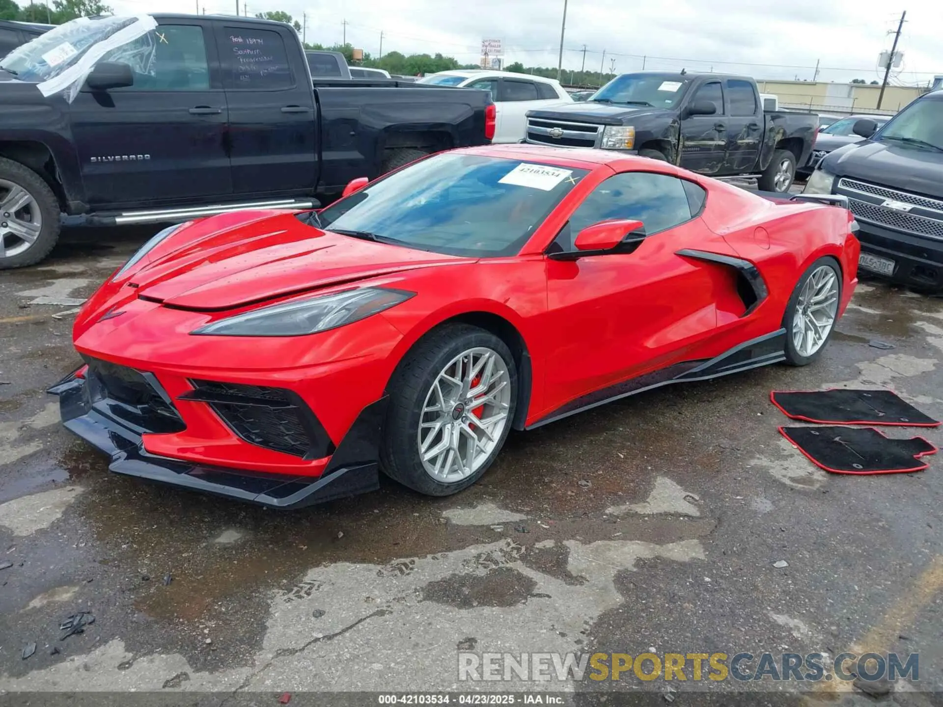 2 Photograph of a damaged car 1G1YB2D47P5100608 CHEVROLET CORVETTE STINGRAY 2023